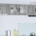 Wandglas-Schrank LUCCA Graues Sonoma 80 x 31 x 40 cm