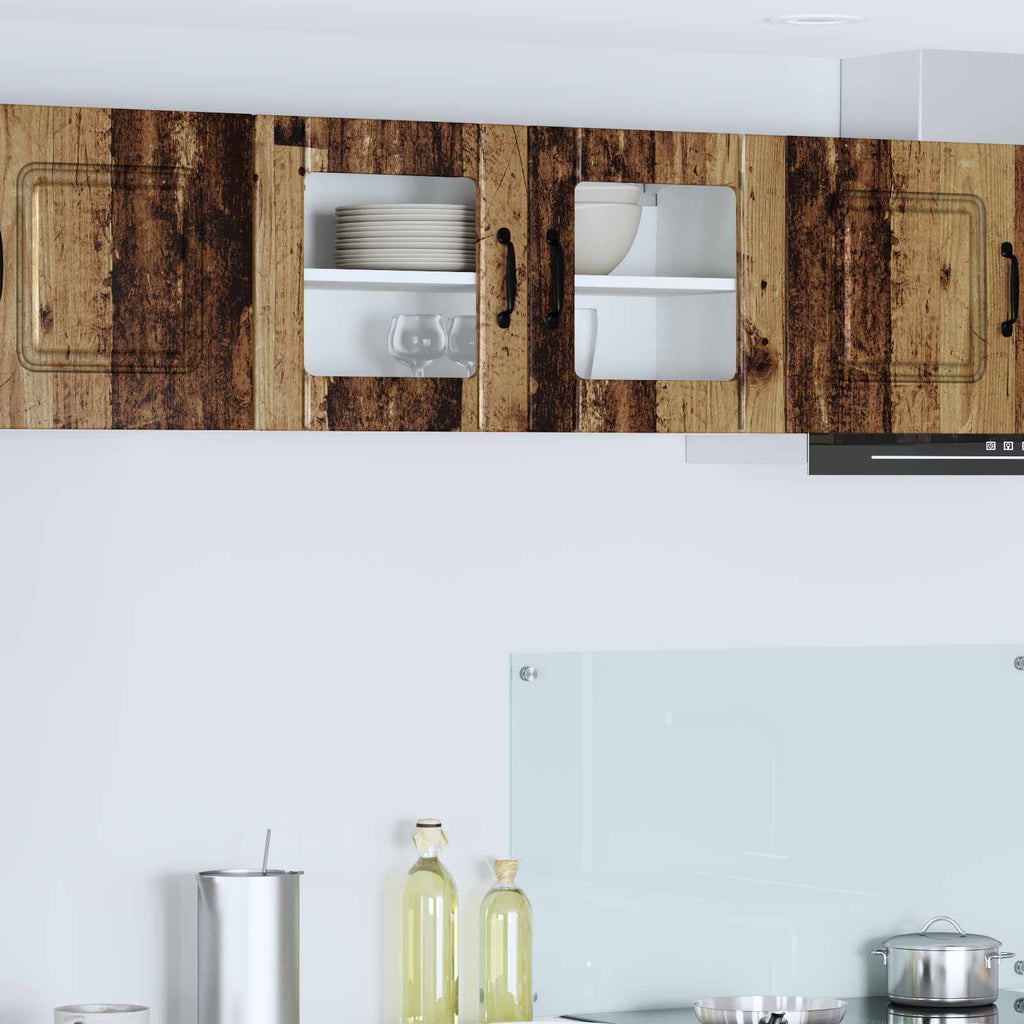 Wandglas-Schrank LUCCA Altholz 80 x 31 x 40 cm Holzwerkstoff