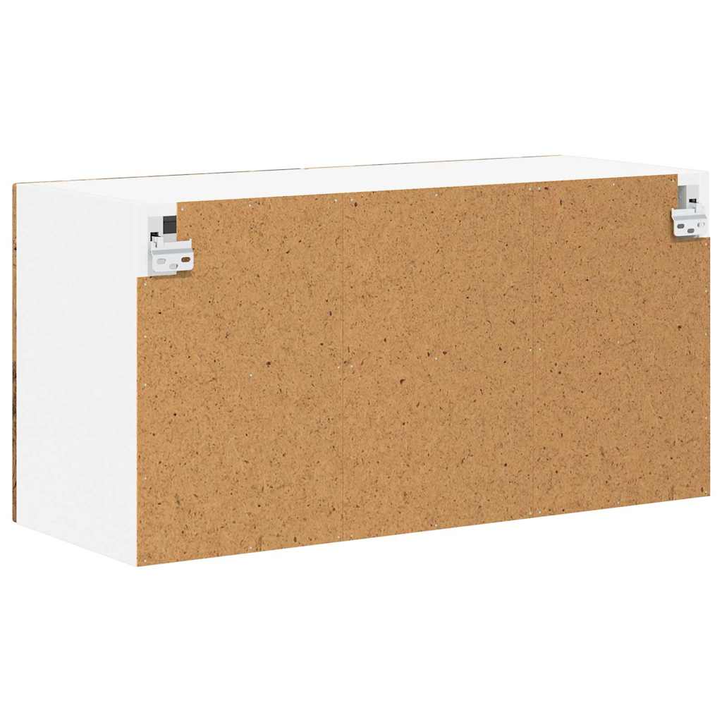 Wandglas-Schrank LUCCA Altholz 80 x 31 x 40 cm Holzwerkstoff