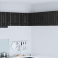 Wand-Eckschrank LUCCA Schwarz 57 x 57 x 40 cm Holzwerkstoff