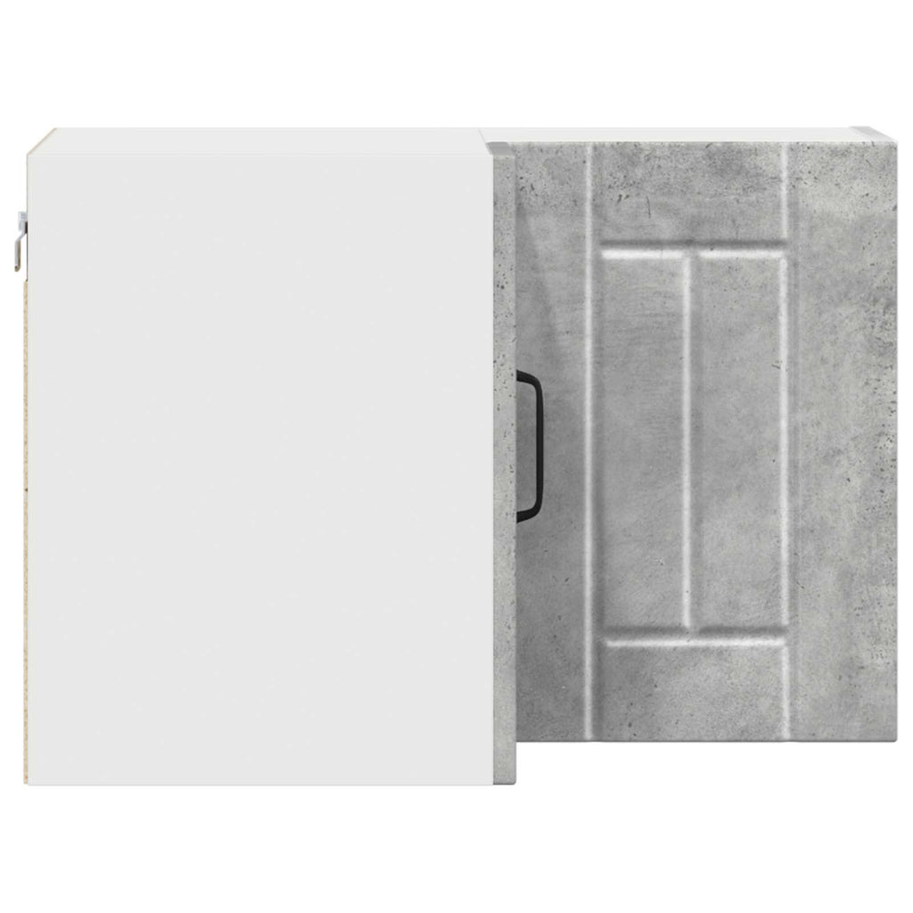 Wand-Eckschrank LUCCA Betongrau 57 x 57 x 40 cm Holzwerkstoff