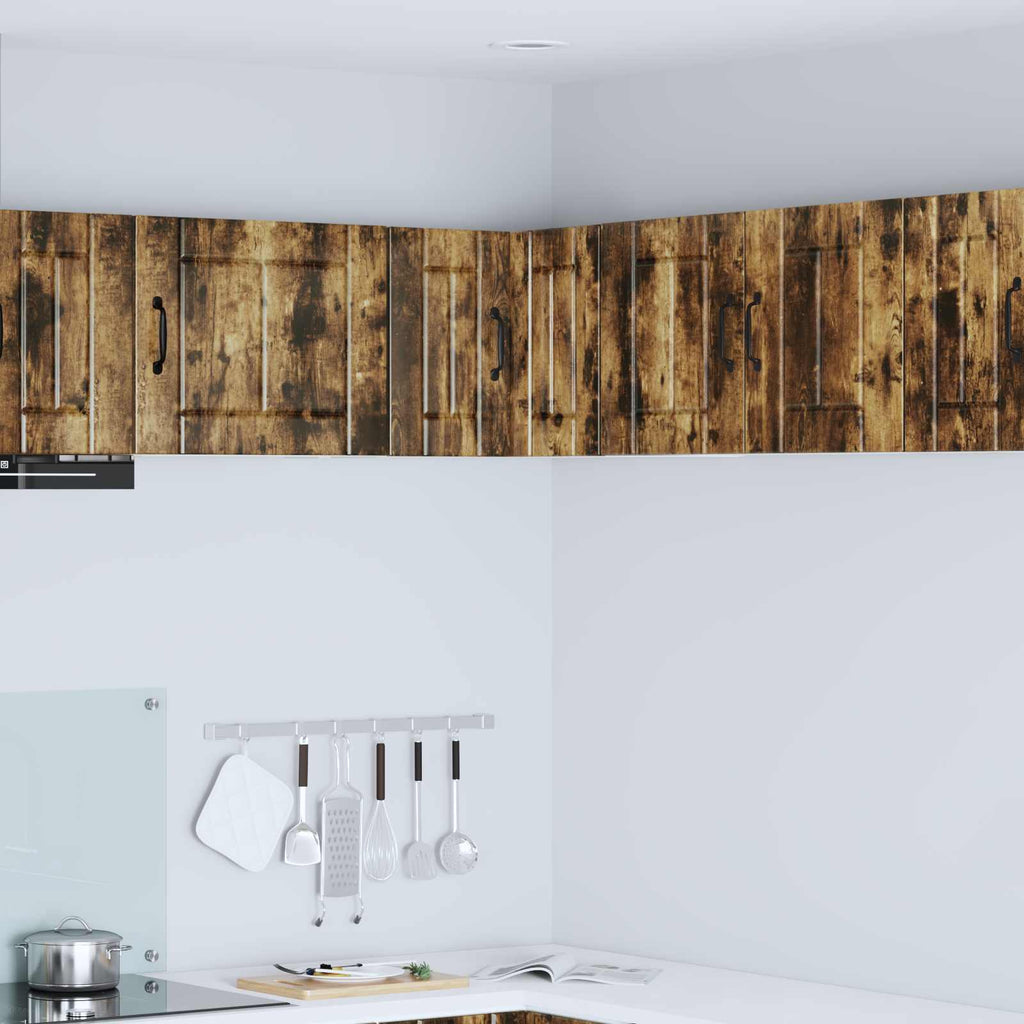 Wand-Eckschrank LUCCA Geräucherte Eiche 57 x 57 x 40 cm
