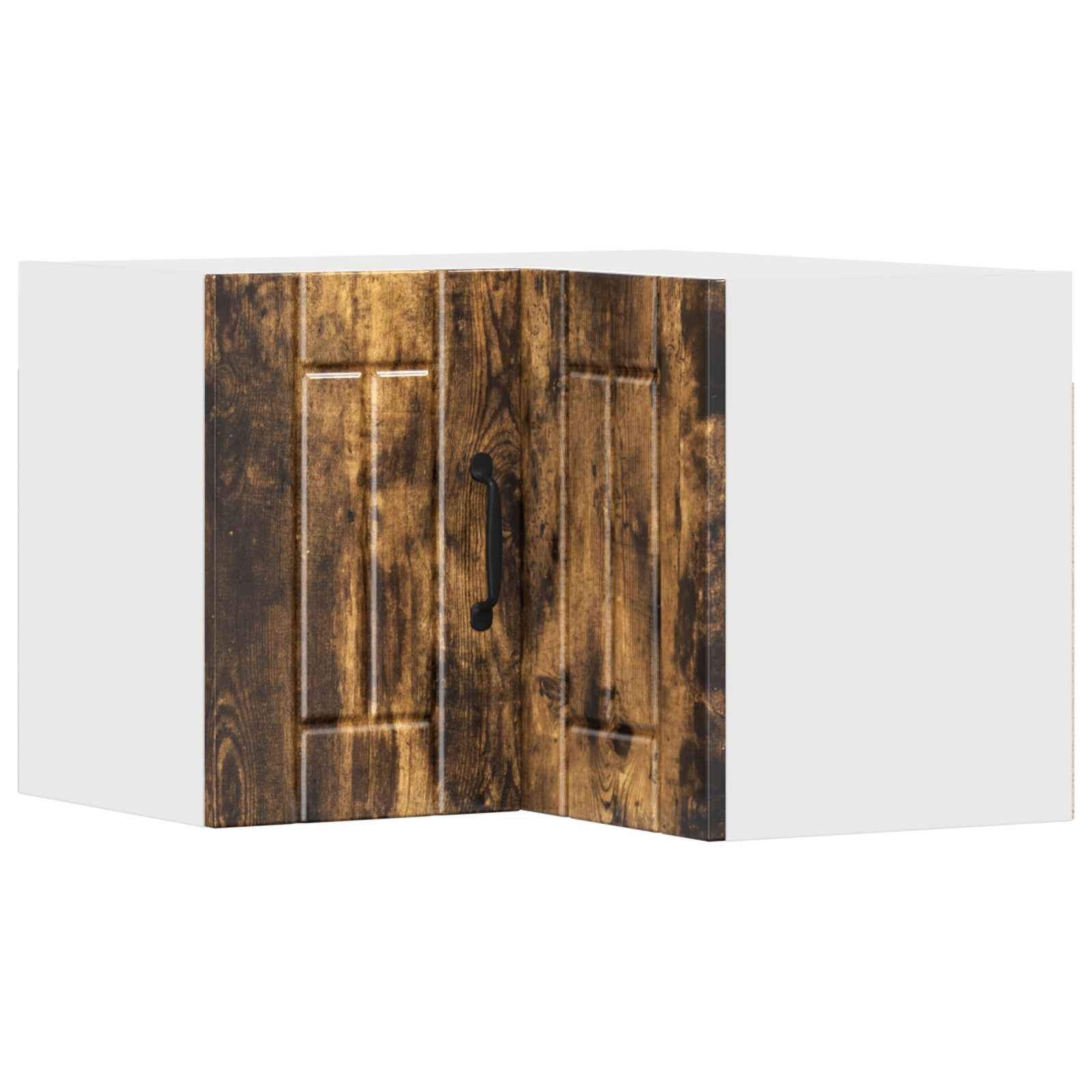 Wand-Eckschrank LUCCA Geräucherte Eiche 57 x 57 x 40 cm