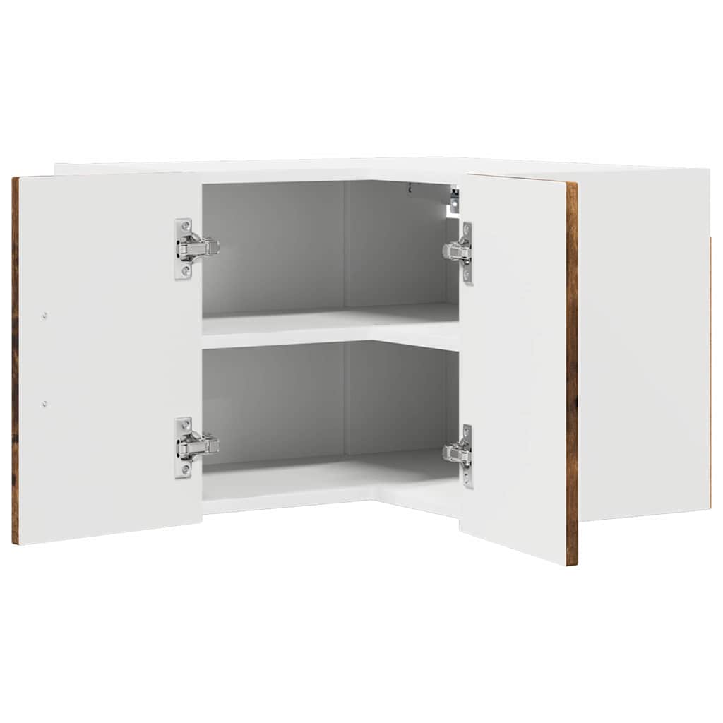 Wand-Eckschrank LUCCA Geräucherte Eiche 57 x 57 x 40 cm