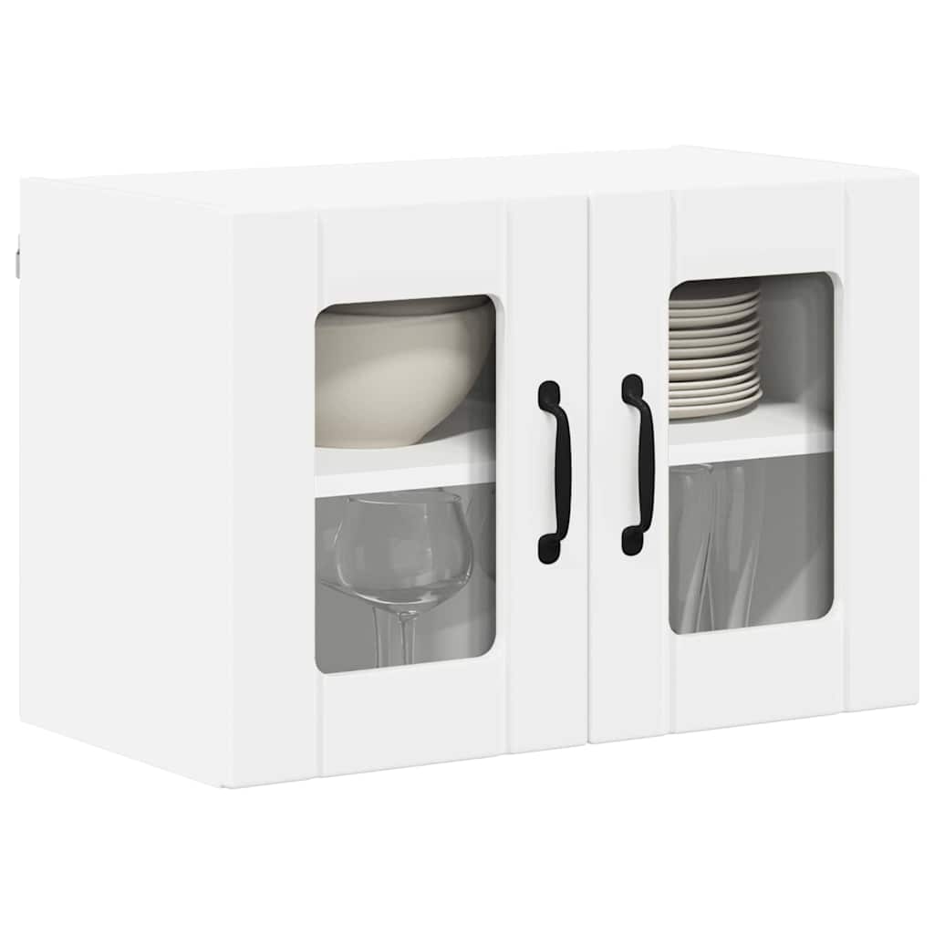 Wandglas-Schrank LUCCA Weiß 60 x 31 x 40 cm Holzwerkstoff