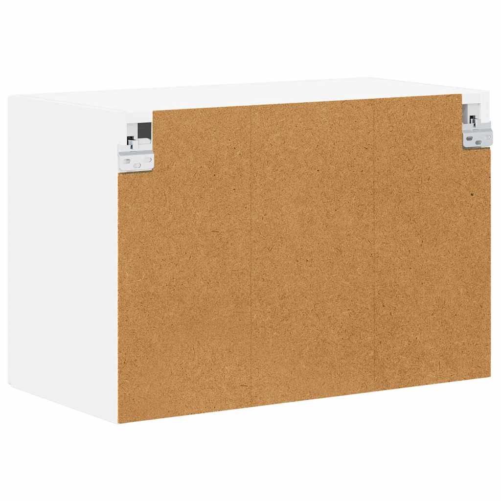 Wandglas-Schrank LUCCA 2 pcs Weiß 60 x 31 x 40 cm Holzwerkstoff