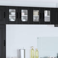Wandglas-Schrank LUCCA Schwarz 60 x 31 x 40 cm Holzwerkstoff
