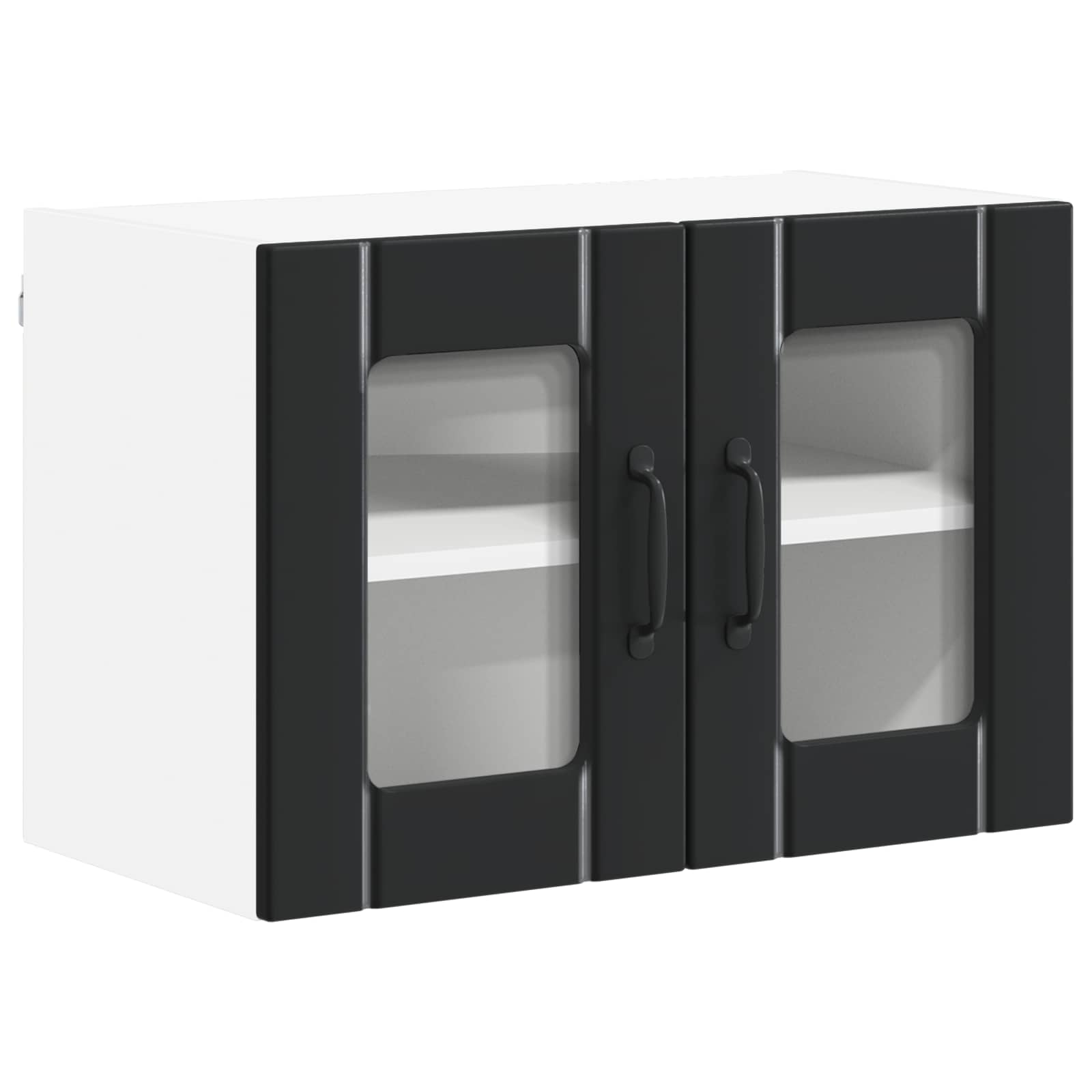 Wandglas-Schrank LUCCA Schwarz 60 x 31 x 40 cm Holzwerkstoff