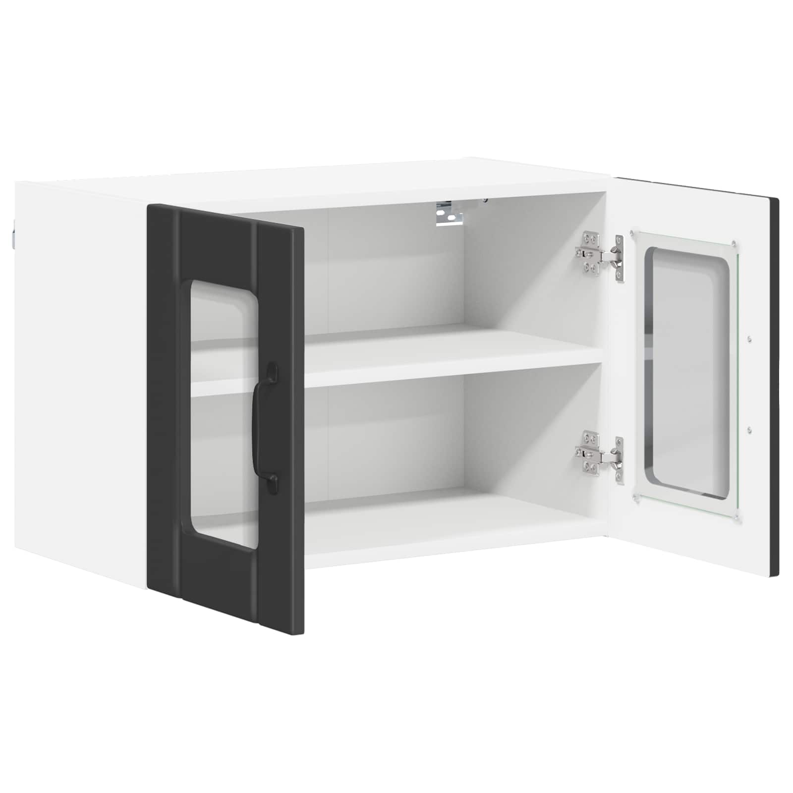 Wandglas-Schrank LUCCA Schwarz 60 x 31 x 40 cm Holzwerkstoff