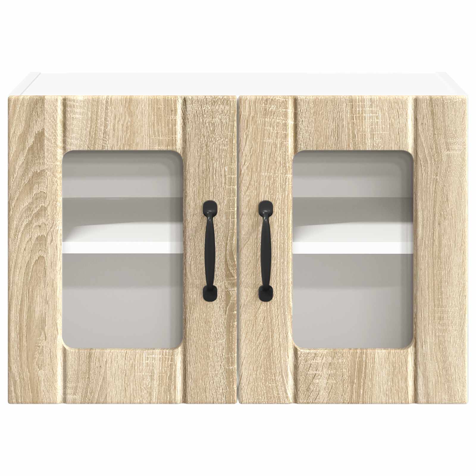 Wandglas-Schrank LUCCA 2 pcs Sonoma-Eiche 60 x 31 x 40 cm