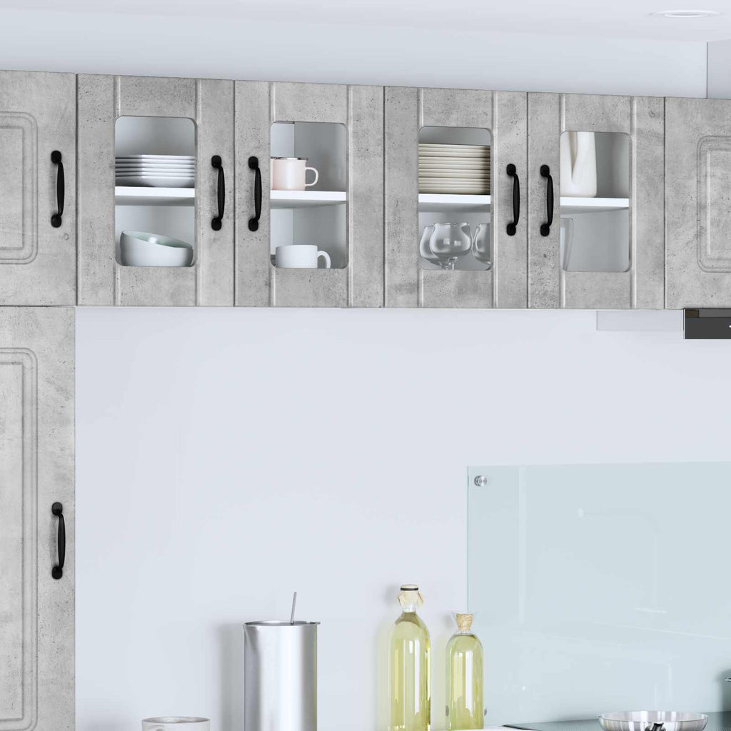 Wandglas-Schrank LUCCA Betongrau 60 x 31 x 40 cm Holzwerkstoff