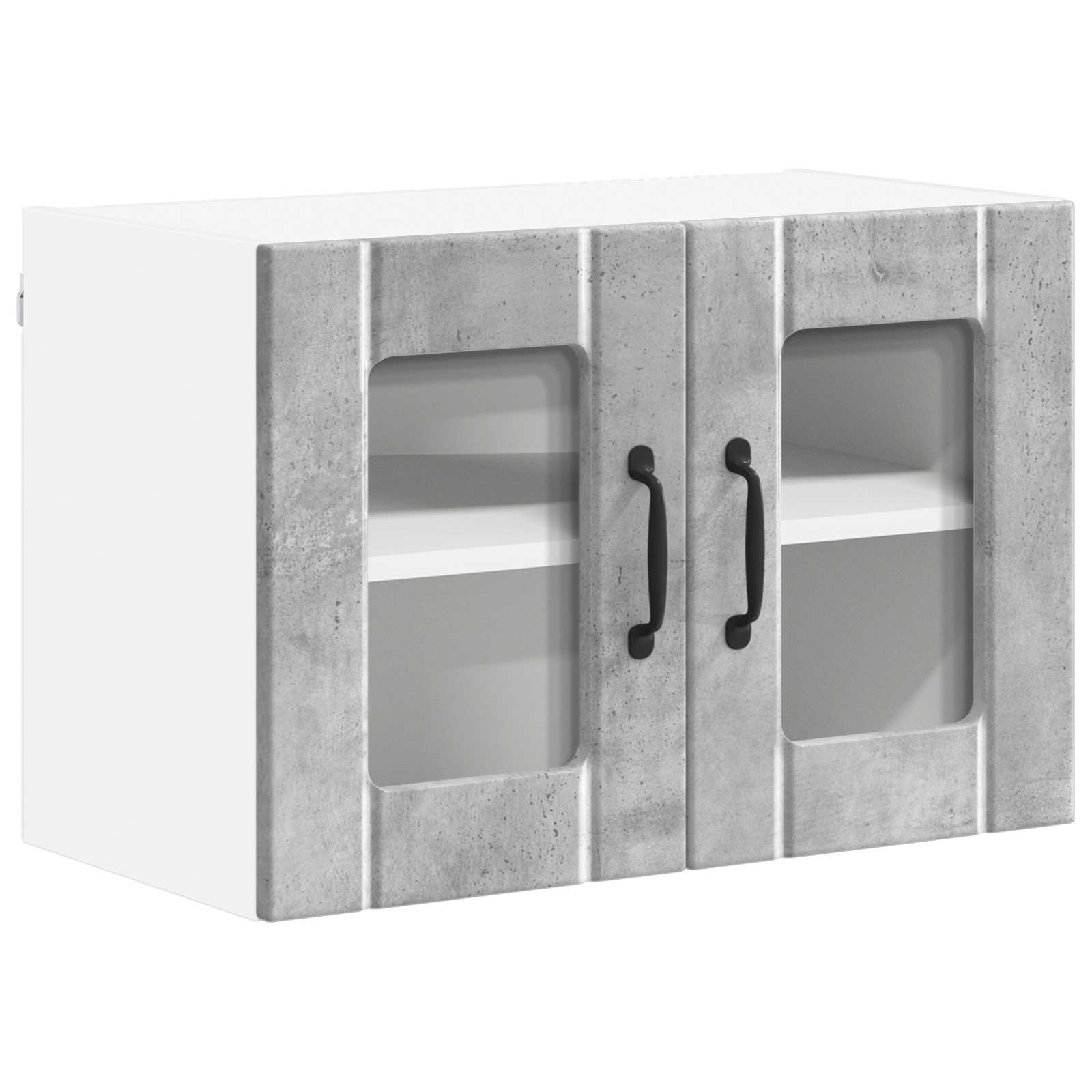 Wandglas-Schrank LUCCA Betongrau 60 x 31 x 40 cm Holzwerkstoff