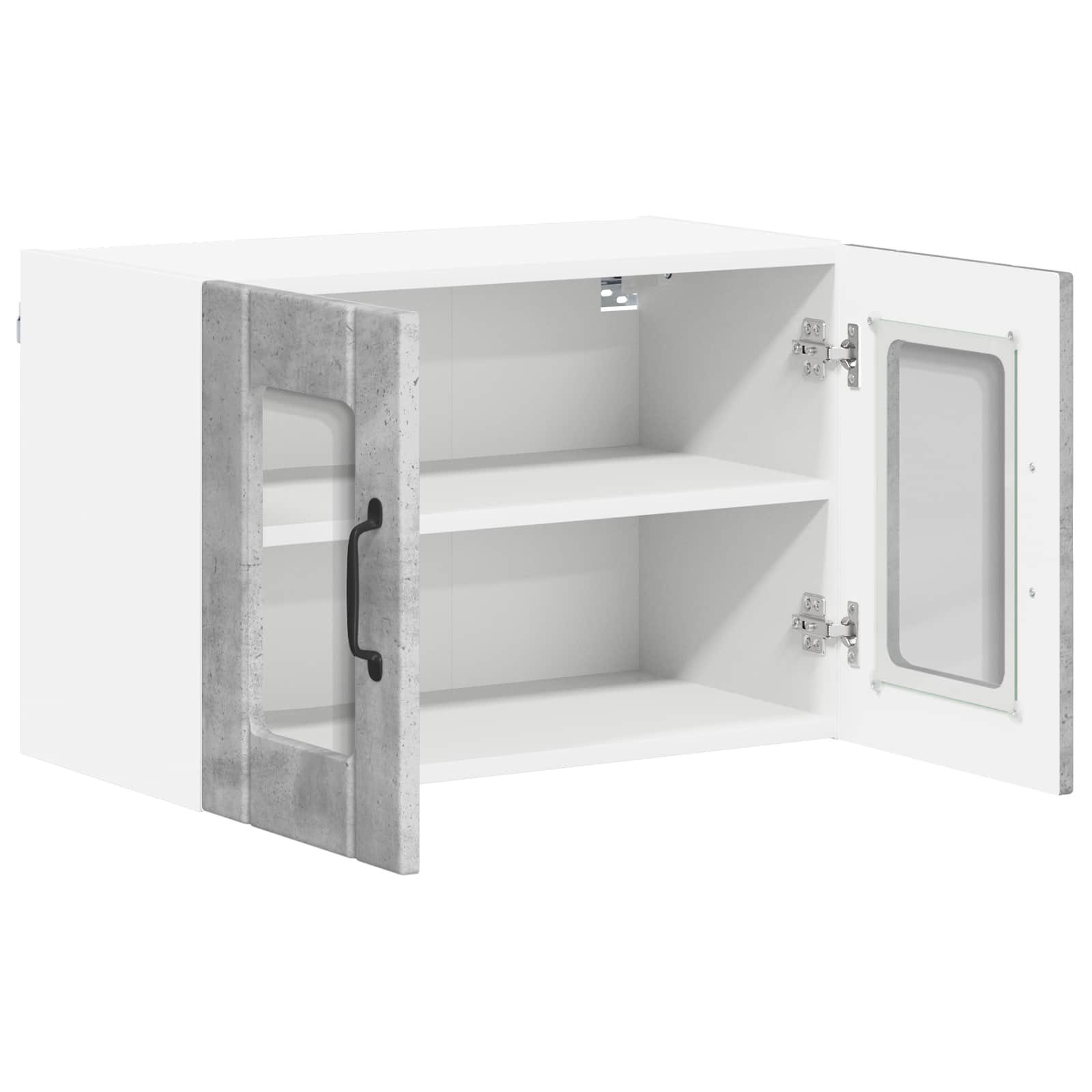Wandglas-Schrank LUCCA Betongrau 60 x 31 x 40 cm Holzwerkstoff