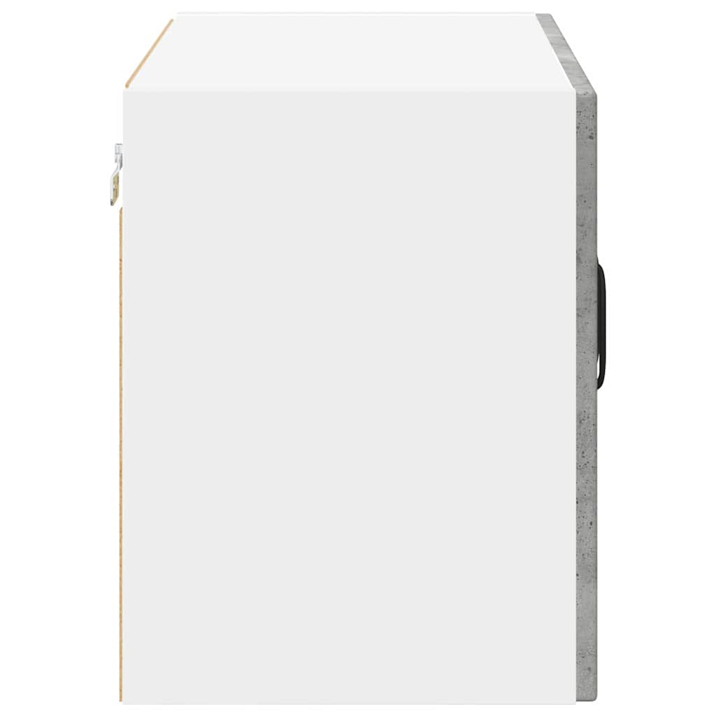 Wandglas-Schrank LUCCA 2 pcs Betongrau 60 x 31 x 40 cm