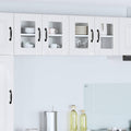 Wandglas-Schrank LUCCA 2 pcs Hochglanz Weiß 60 x 31 x 40 cm
