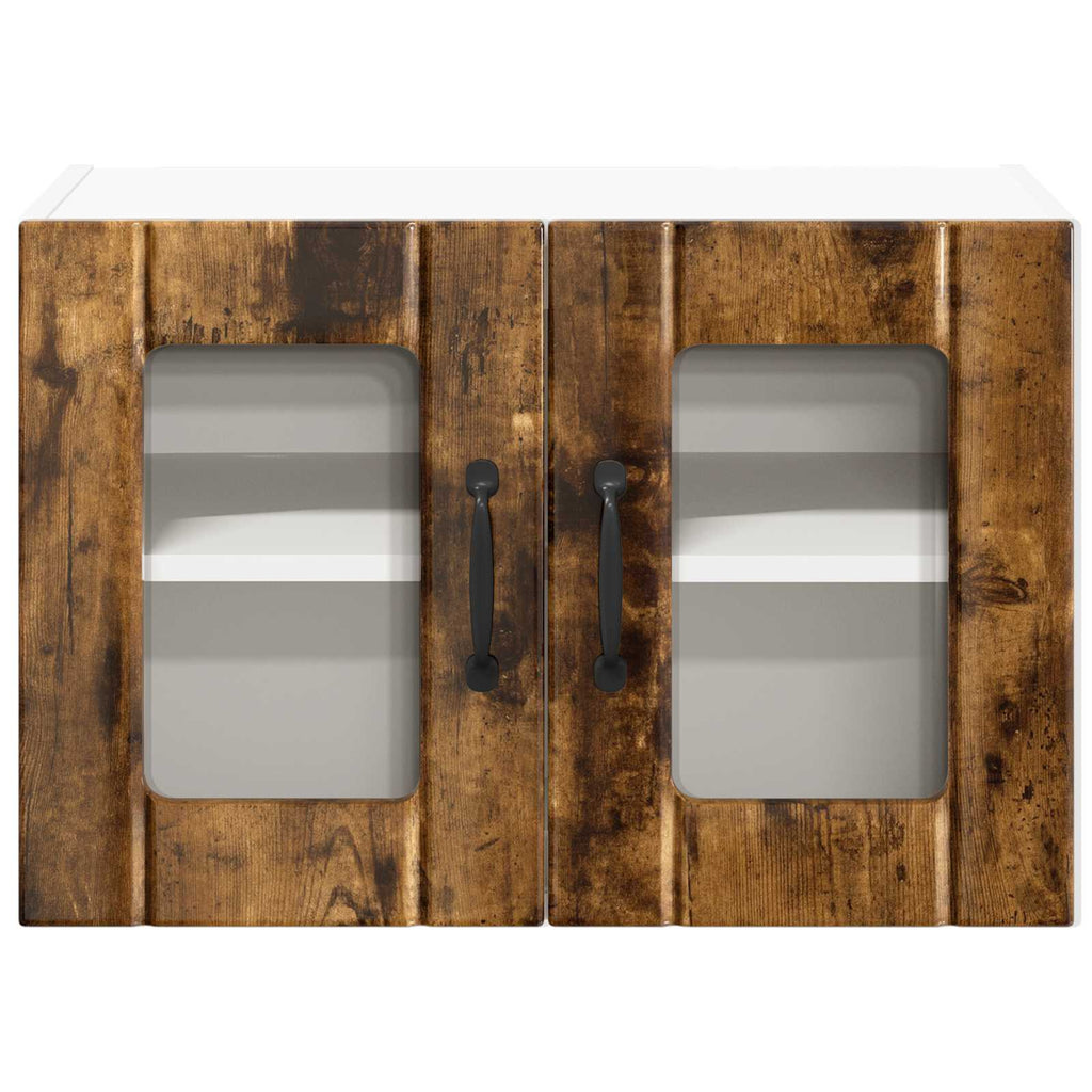 Wandglas-Schrank LUCCA Geräucherte Eiche 60 x 31 x 40 cm
