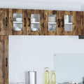 Wandglas-Schrank LUCCA 2 pcs Geräucherte Eiche 60 x 31 x 40 cm