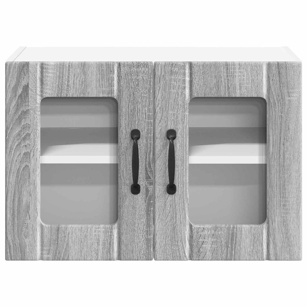 Wandglas-Schrank LUCCA Graues Sonoma 60 x 31 x 40 cm