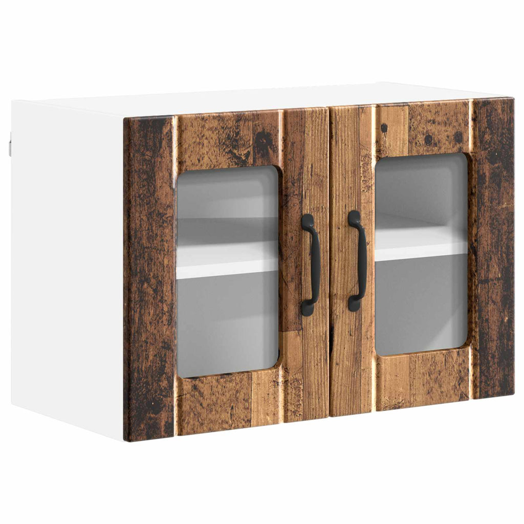 Wandglas-Schrank LUCCA Altholz 60 x 31 x 40 cm Holzwerkstoff