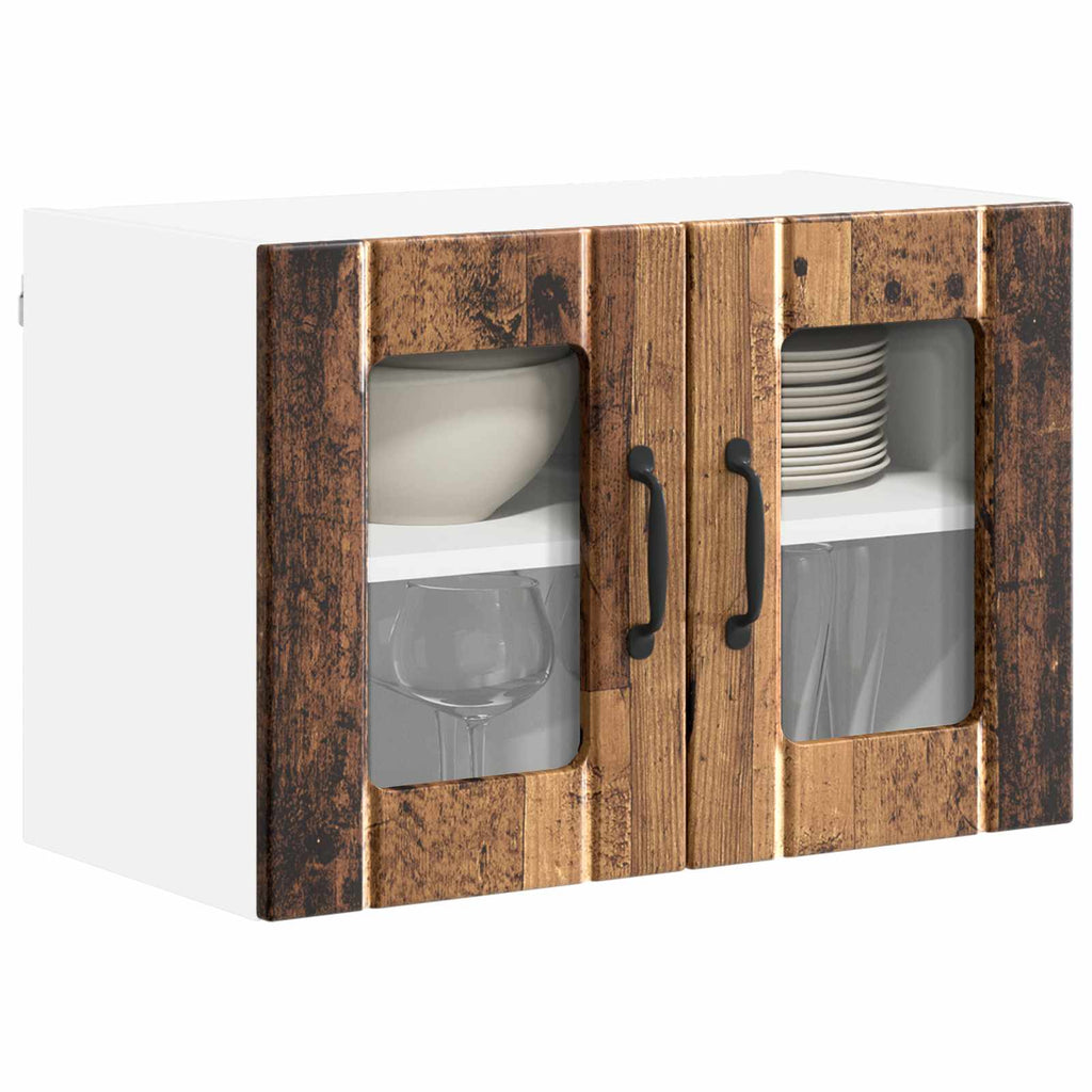 Wandglas-Schrank LUCCA Altholz 60 x 31 x 40 cm Holzwerkstoff