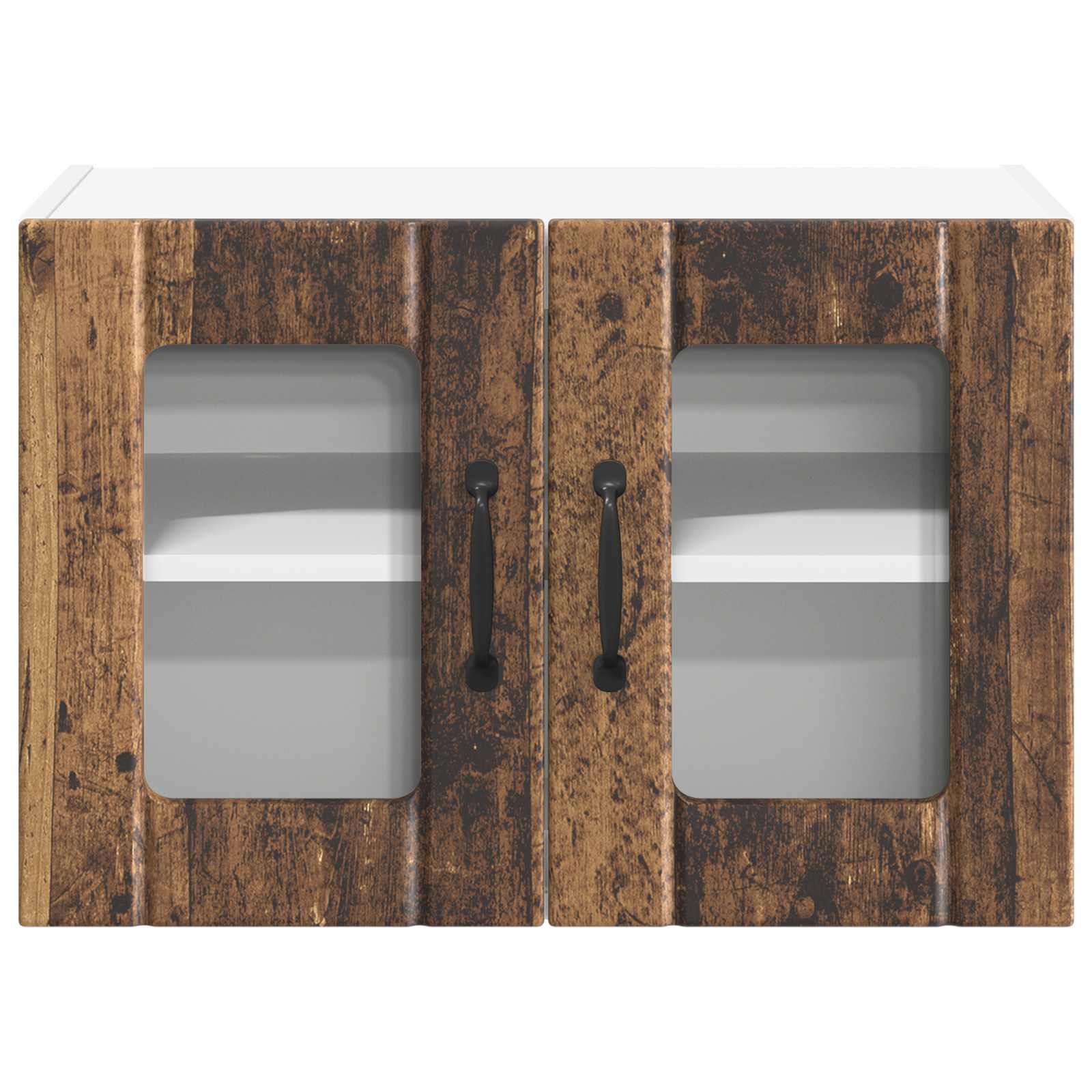 Wandglas-Schrank LUCCA 2 pcs Altholz 60 x 31 x 40 cm