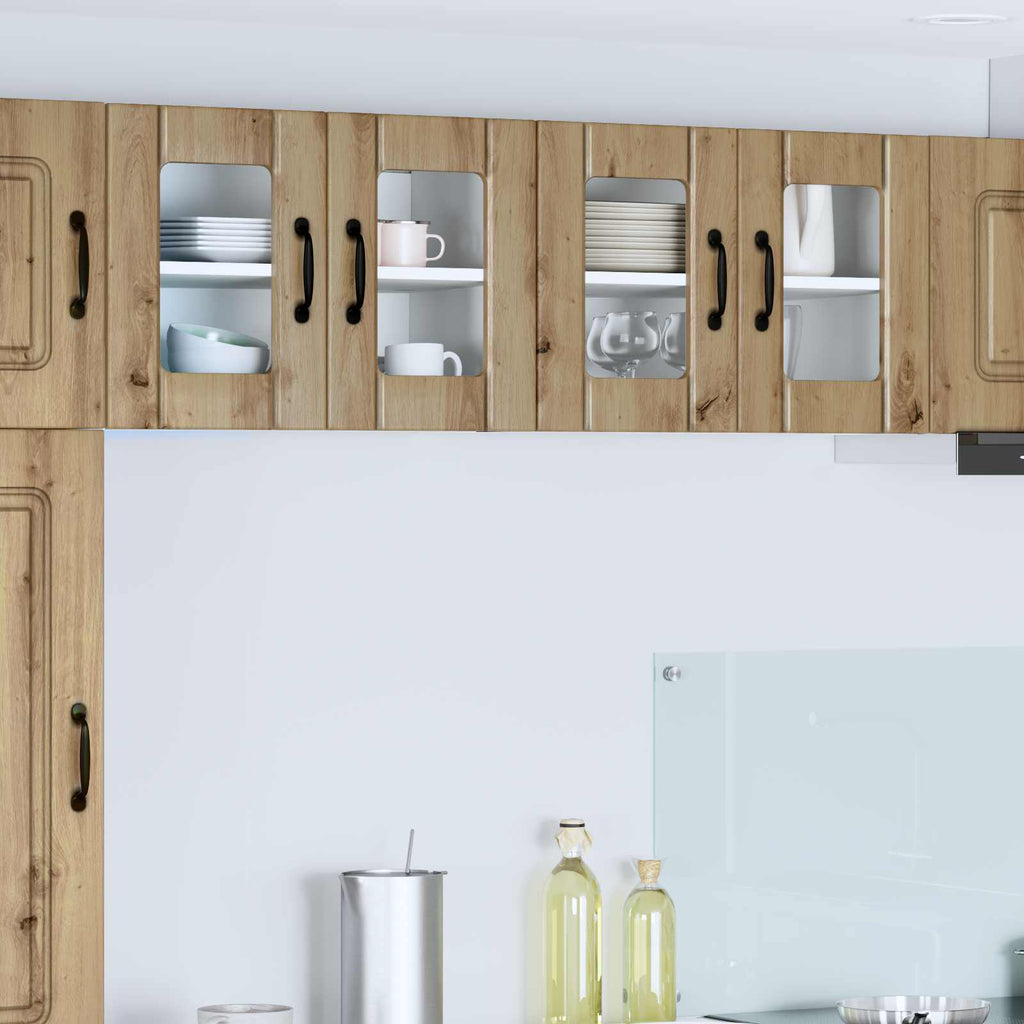 Wandglas-Schrank LUCCA Artisan-Eiche 60 x 31 x 40 cm