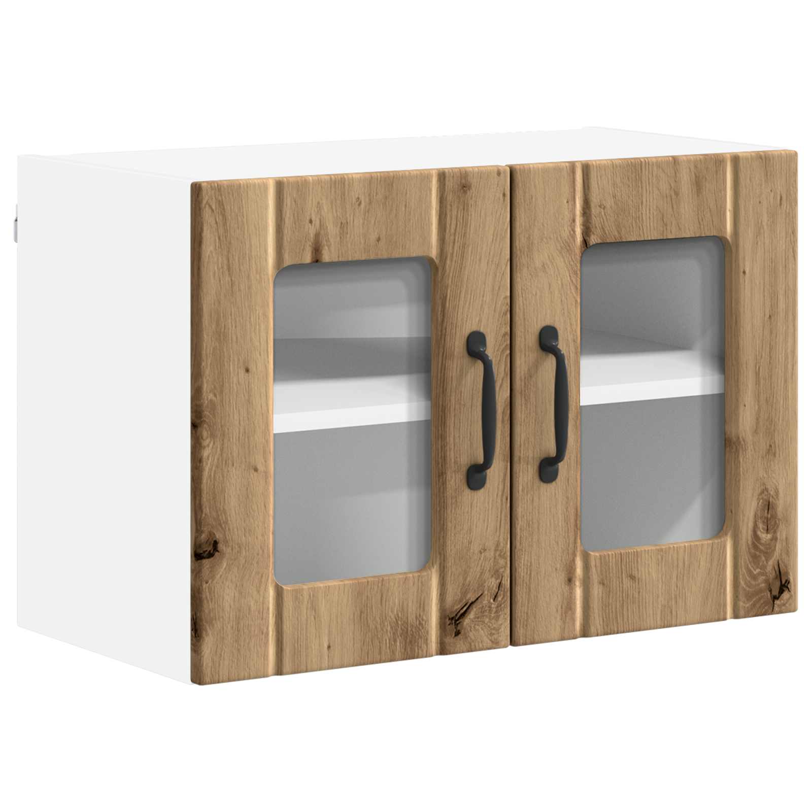 Wandglas-Schrank LUCCA Artisan-Eiche 60 x 31 x 40 cm