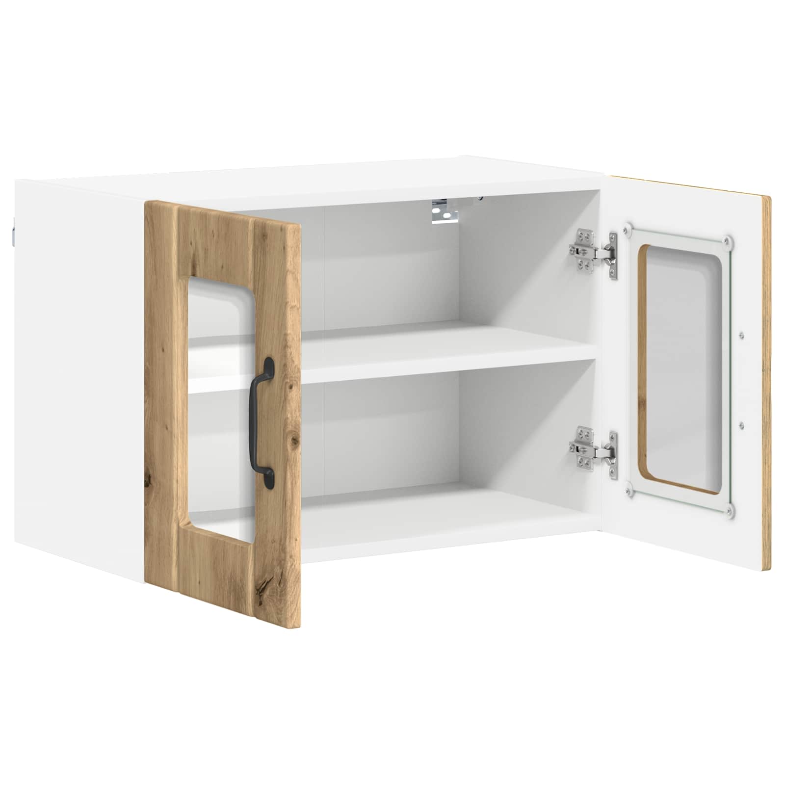 Wandglas-Schrank LUCCA Artisan-Eiche 60 x 31 x 40 cm