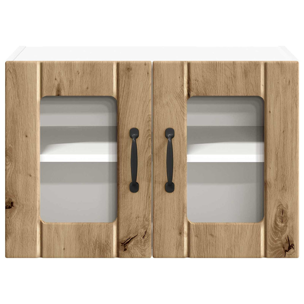 Wandglas-Schrank LUCCA Artisan-Eiche 60 x 31 x 40 cm