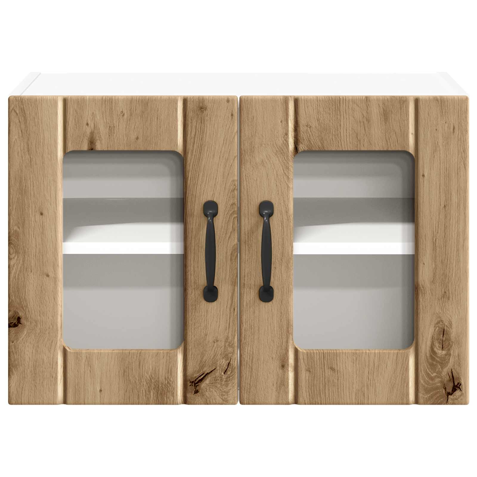 Wandglas-Schrank LUCCA Artisan-Eiche 60 x 31 x 40 cm