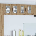 Wandglas-Schrank LUCCA 2 pcs Artisan-Eiche 60 x 31 x 40 cm