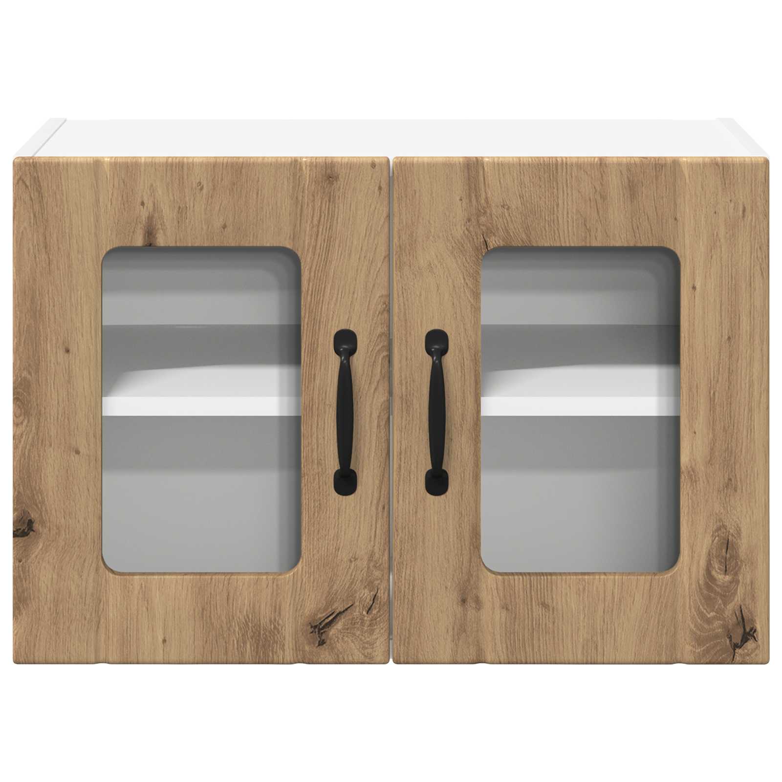 Wandglas-Schrank LUCCA 2 pcs Artisan-Eiche 60 x 31 x 40 cm