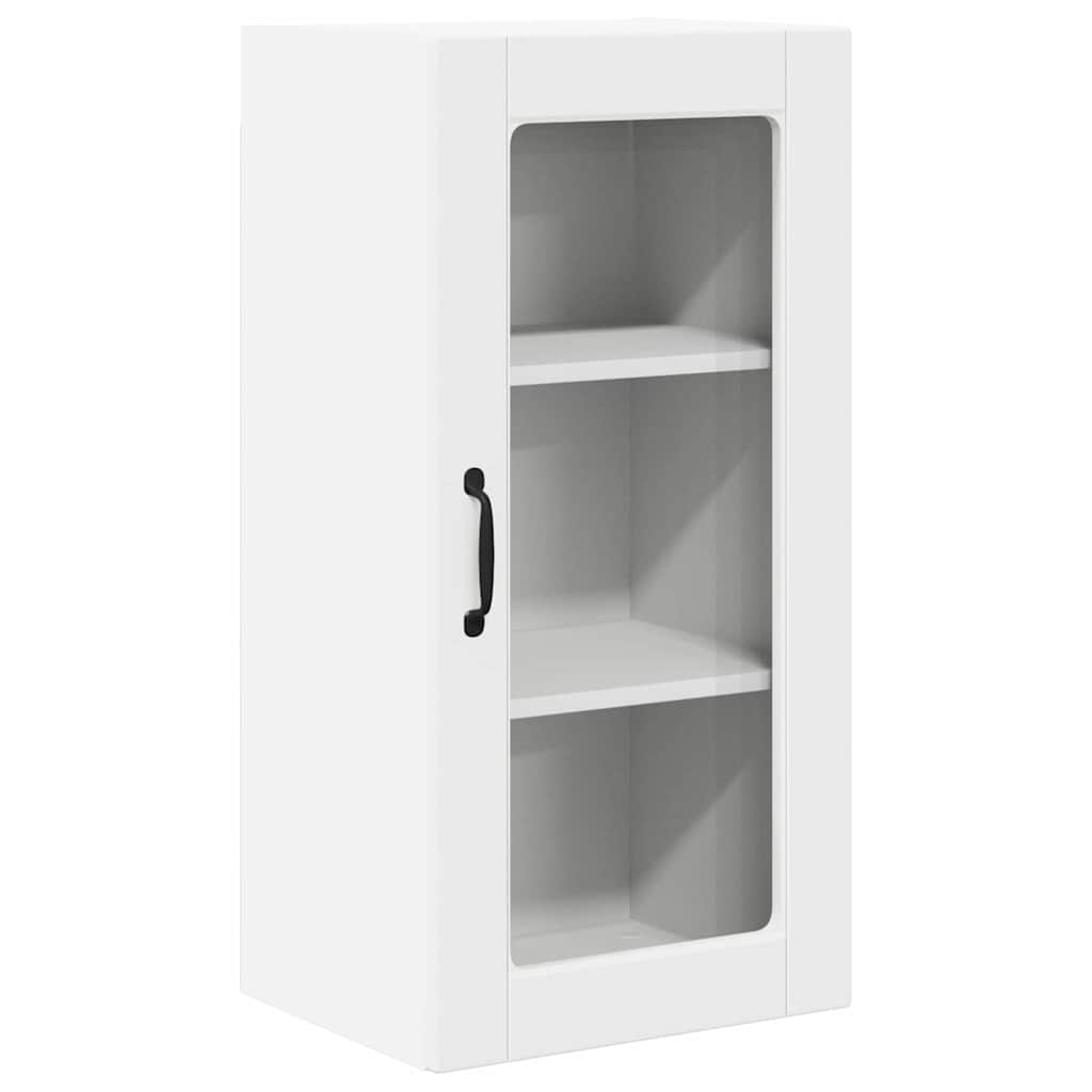 Wandglas-Schrank LUCCA Weiß 40 x 31 x 80 cm Holzwerkstoff
