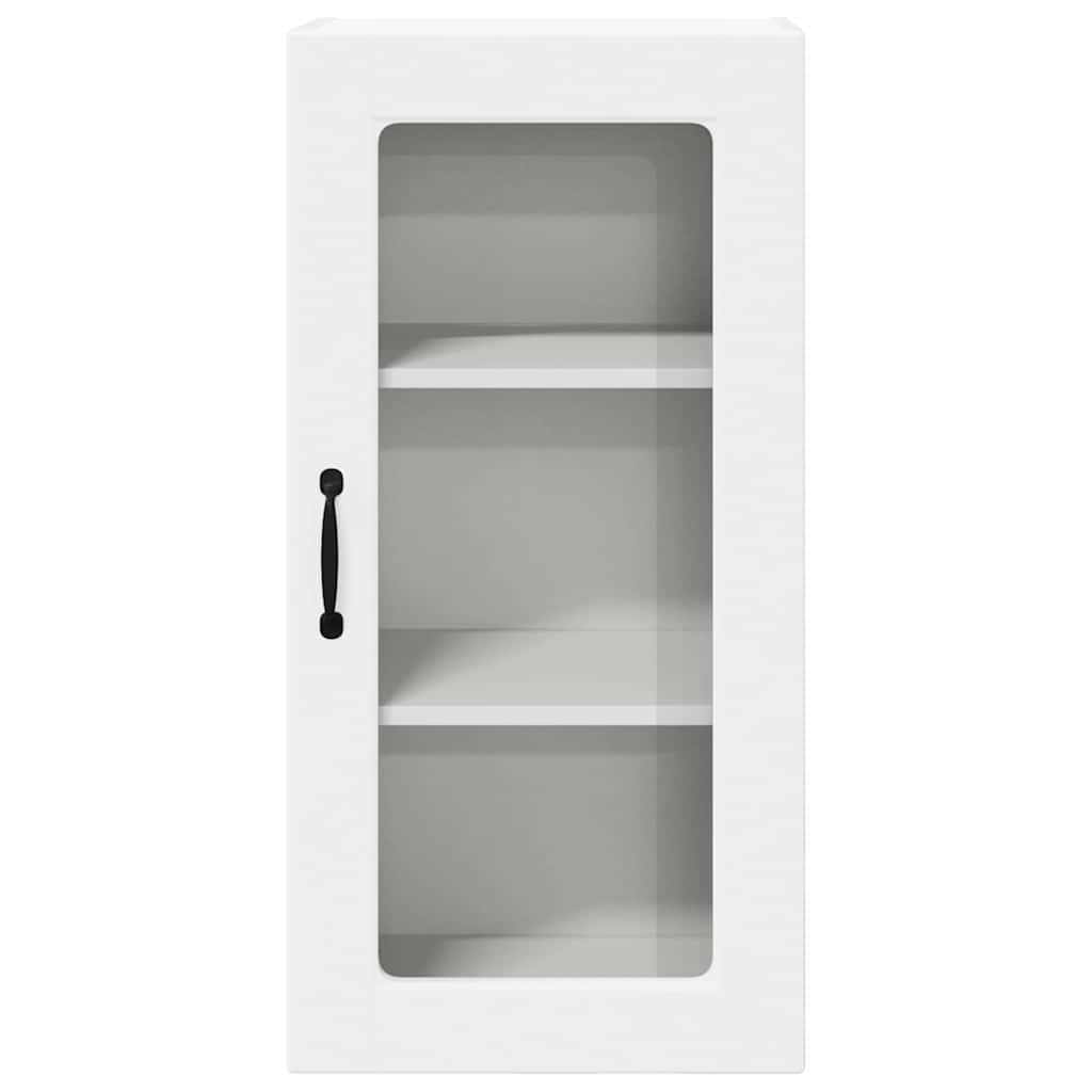 Wandglas-Schrank LUCCA Weiß 40 x 31 x 80 cm Holzwerkstoff