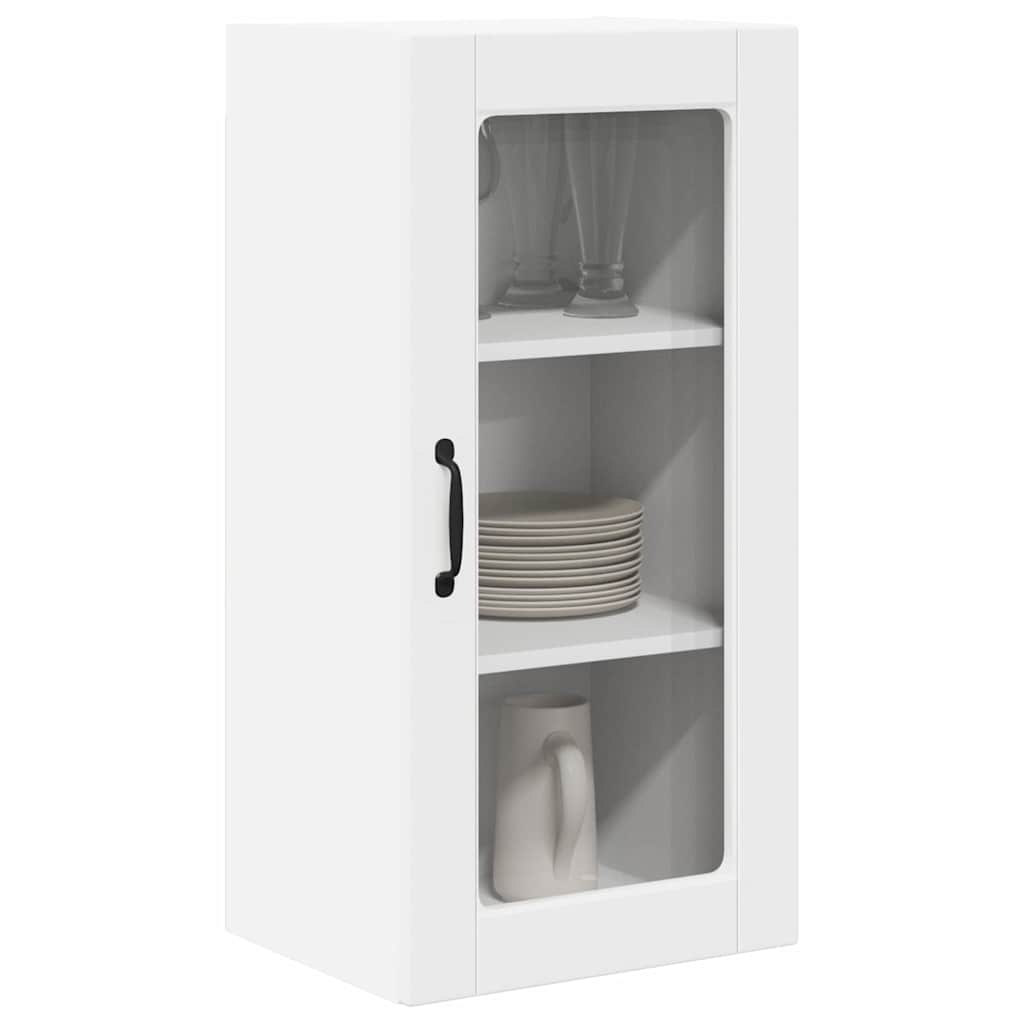 Wandglas-Schrank LUCCA Weiß 40 x 31 x 80 cm Holzwerkstoff