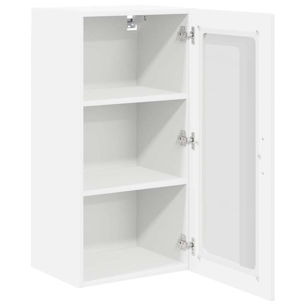 Wandglas-Schrank LUCCA 2 pcs Weiß 40 x 31 x 80 cm Holzwerkstoff