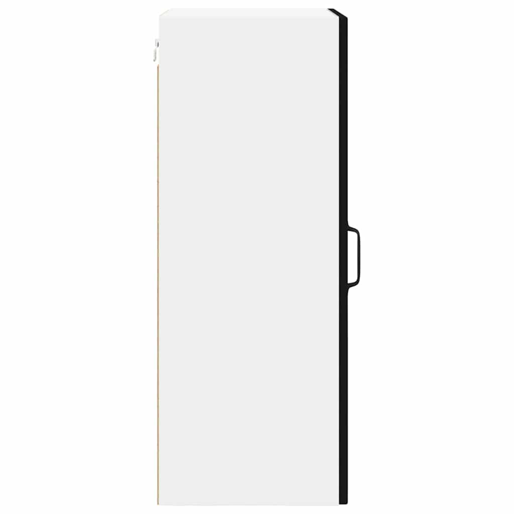 Wandglas-Schrank LUCCA 2 pcs Schwarz 40 x 31 x 80 cm
