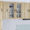 Wandglas-Schrank LUCCA 2 pcs Sonoma-Eiche 40 x 31 x 80 cm