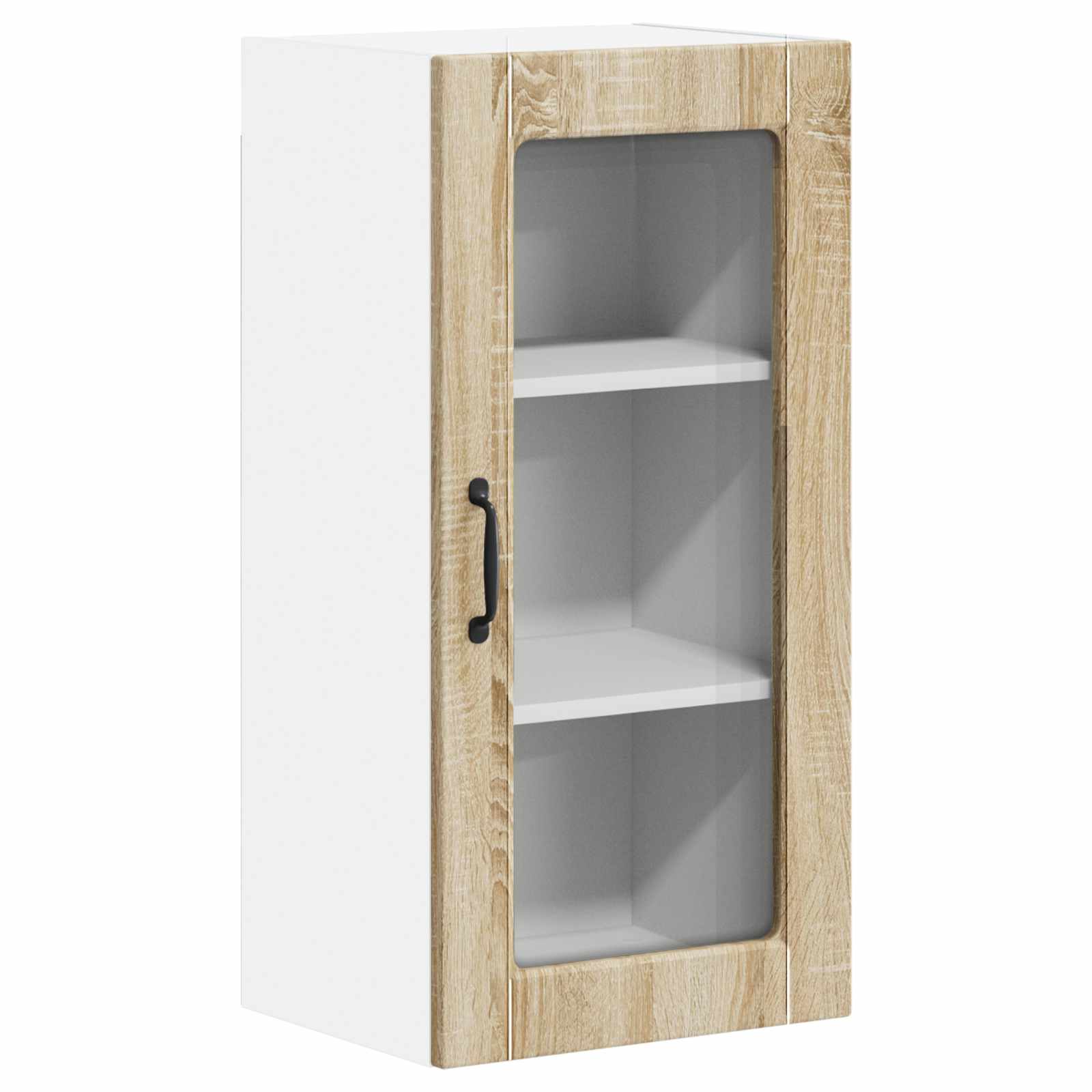 Wandglas-Schrank LUCCA 2 pcs Sonoma-Eiche 40 x 31 x 80 cm