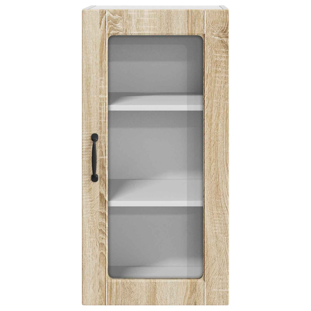 Wandglas-Schrank LUCCA 2 pcs Sonoma-Eiche 40 x 31 x 80 cm