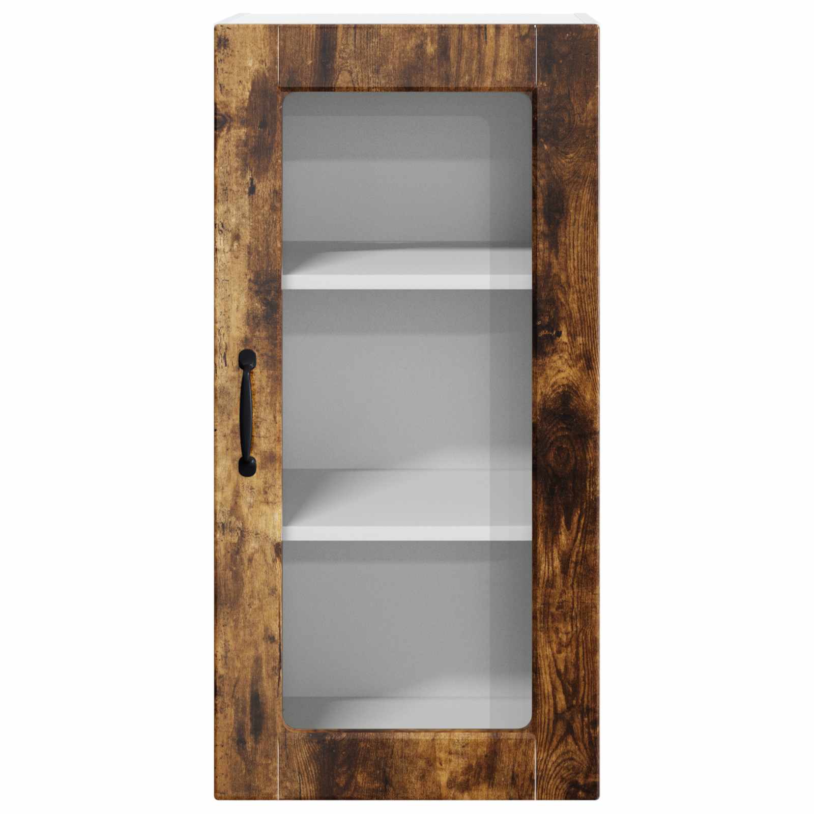 Wandglas-Schrank LUCCA 2 pcs Geräucherte Eiche 40 x 31 x 80 cm