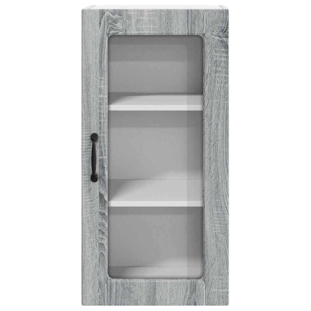 Wandglas-Schrank LUCCA Graues Sonoma 40 x 31 x 80 cm