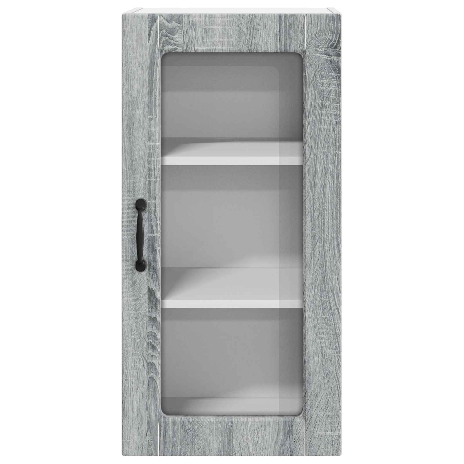 Wandglas-Schrank LUCCA Graues Sonoma 40 x 31 x 80 cm