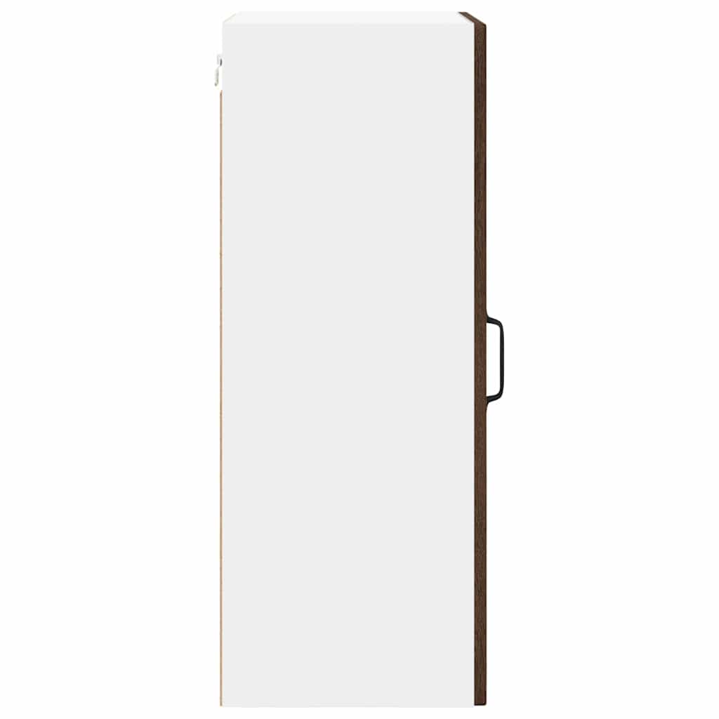 Wandglas-Schrank LUCCA Brauneiche 40 x 31 x 80 cm Holzwerkstoff