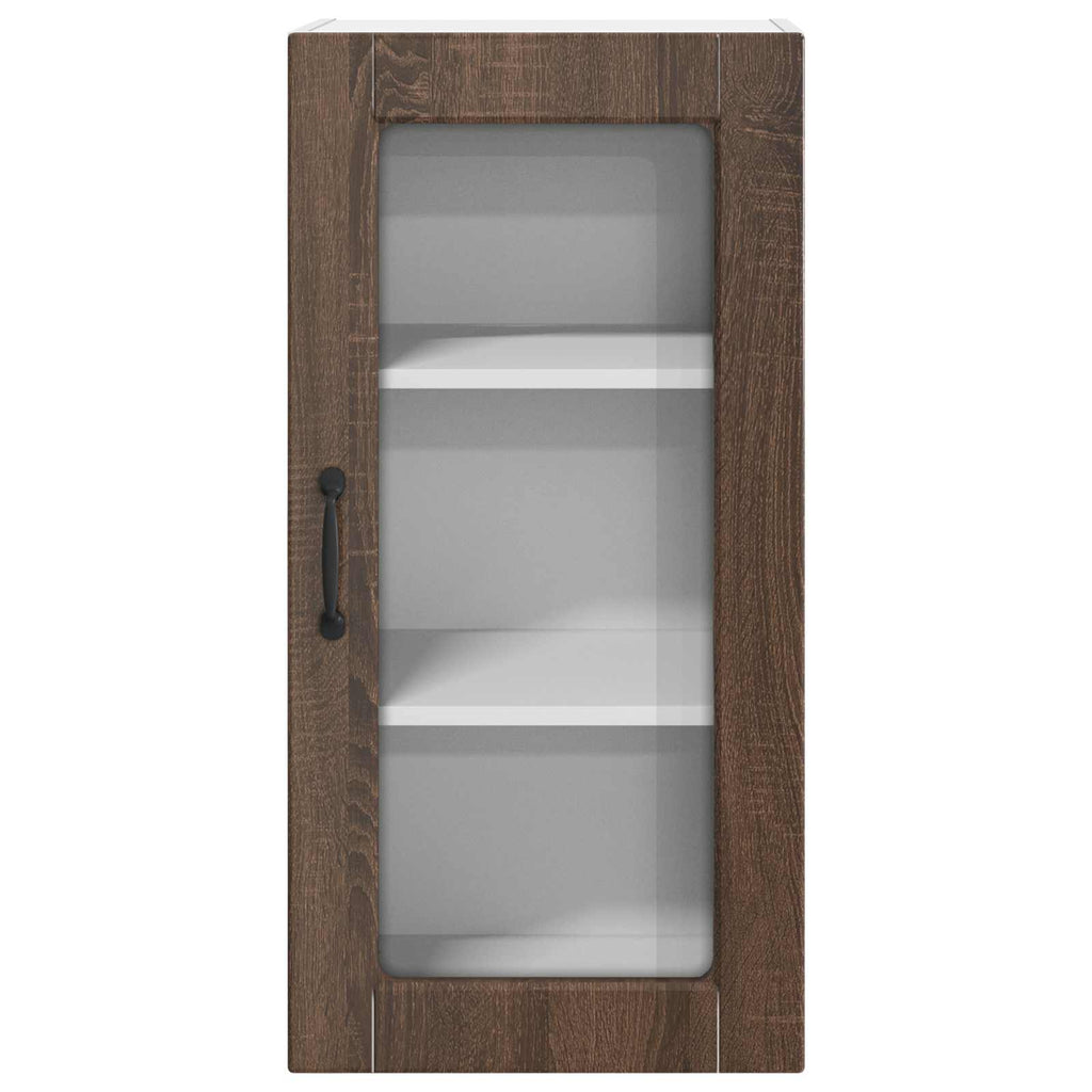 Wandglas-Schrank LUCCA 2 pcs Brauneiche 40 x 31 x 80 cm