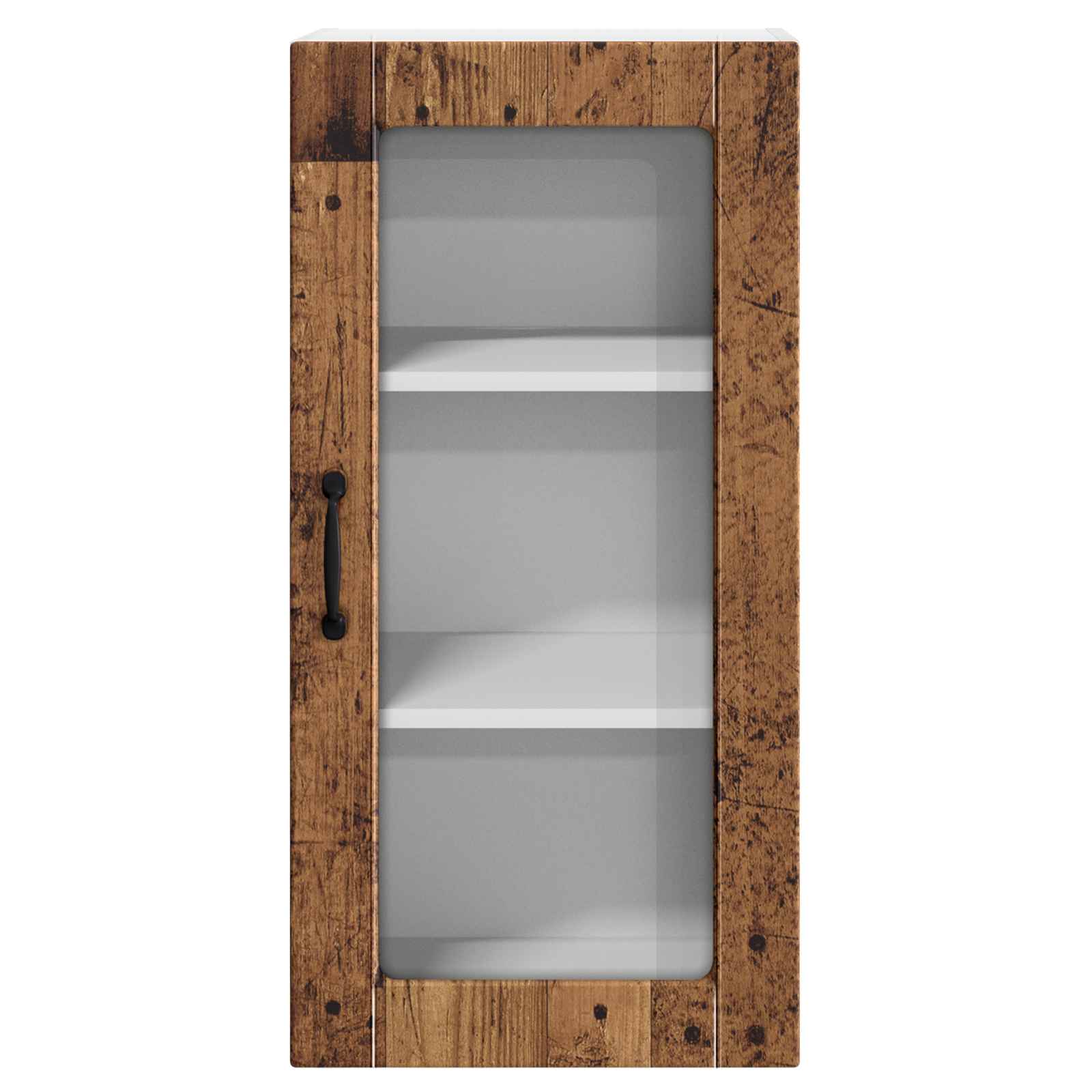 Wandglas-Schrank LUCCA 2 pcs Altholz 40 x 31 x 80 cm