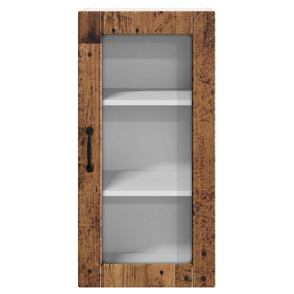 Wandglas-Schrank LUCCA 2 pcs Altholz 40 x 31 x 80 cm