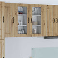 Wandglas-Schrank LUCCA 2 pcs Artisan-Eiche 40 x 31 x 80 cm
