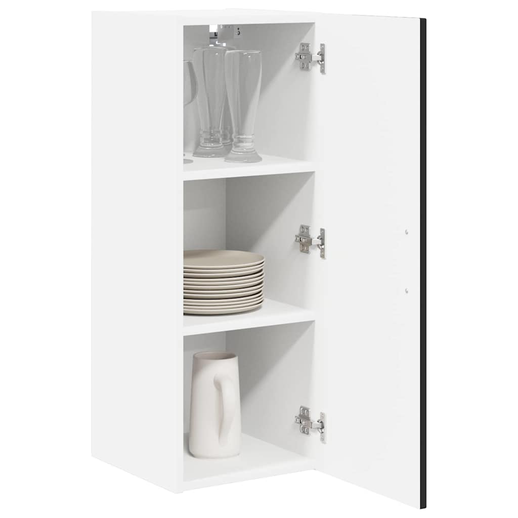 Wandschrank LUCCA Schwarz 30 x 31 x 80 cm Holzwerkstoff