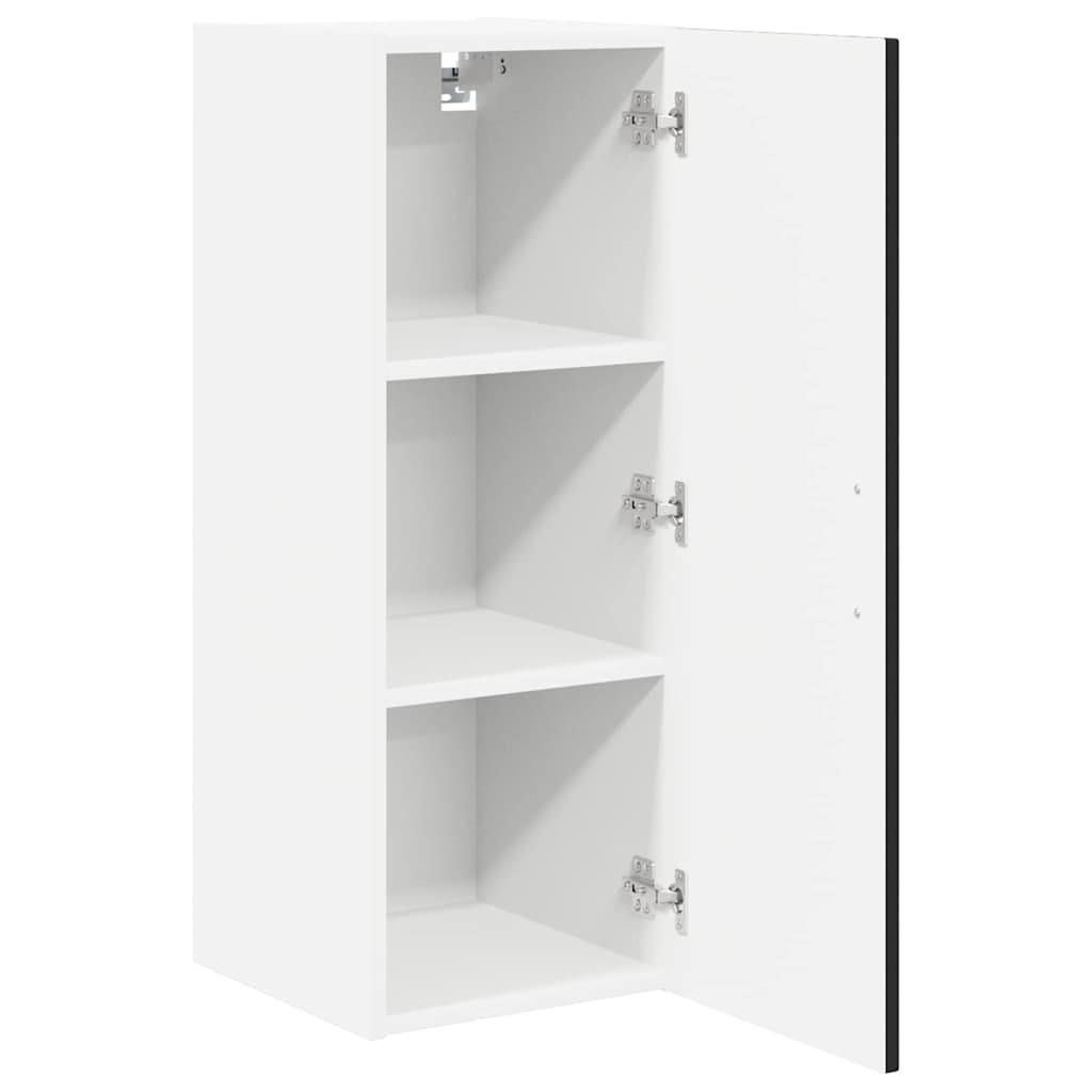 Wandschrank LUCCA 2 pcs Schwarz 30 x 31 x 80 cm Holzwerkstoff